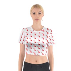 Create Your Own Custom Online Full Print Blank Template Cotton Crop Top by startdesign