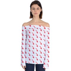 Create Your Own Custom Online Full Print Blank Template Off Shoulder Long Sleeve Top by startdesign