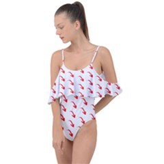 Create Your Own Custom Online Full Print Blank Template Drape Piece Swimsuit by startdesign