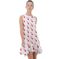 Create Your Own Custom Online Full Print Blank Template Frill Swing Dress by startdesign