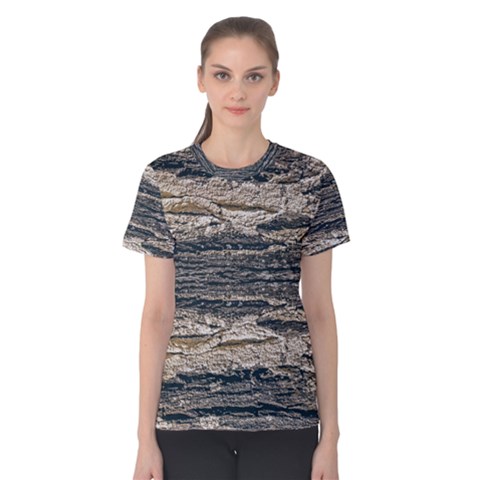 Surface Texture Print Women s Cotton Tee by dflcprintsclothing