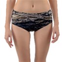 Surface Texture Print Reversible Mid-Waist Bikini Bottoms View3