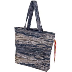Surface Texture Print Drawstring Tote Bag by dflcprintsclothing
