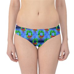 Christmas Wreath Hipster Bikini Bottoms by bloomingvinedesign