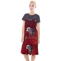 I m Ready For Christmas, Funny Wolf Camis Fishtail Dress by FantasyWorld7