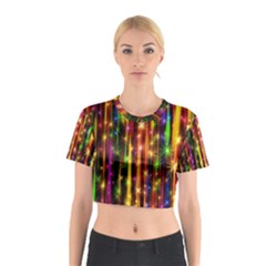 Illustrations Star Bands Wallpaper Cotton Crop Top by HermanTelo