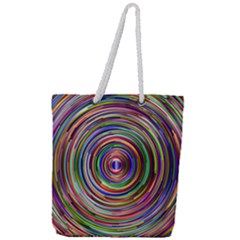 Vectors Background Full Print Rope Handle Tote (Large)