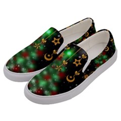 Christmas Star Jewellery Men s Canvas Slip Ons by Alisyart