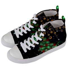 Christmas Star Jewellery Women s Mid-top Canvas Sneakers by Alisyart