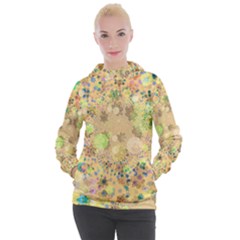 Flowers Color Colorful Watercolour Women s Hooded Pullover by HermanTelo