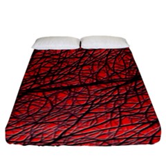 Neurons Cells Train Link Brain Fitted Sheet (california King Size) by HermanTelo