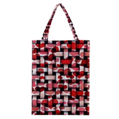 Background Red Summary Classic Tote Bag