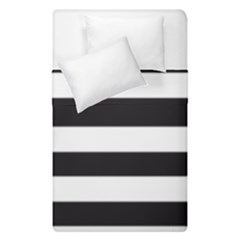 Black and White Large Stripes Goth Mime french style Duvet Cover Double Side (Single Size)