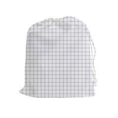 Aesthetic Black And White Grid Paper Imitation Drawstring Pouch (xl) by genx