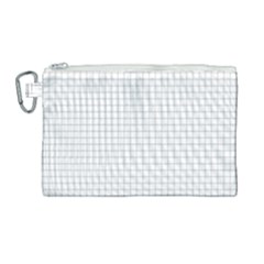 Aesthetic Black And White Grid Paper Imitation Canvas Cosmetic Bag (large) by genx