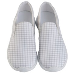 Aesthetic Black And White Grid Paper Imitation Men s Lightweight Slip Ons by genx