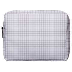Aesthetic Black And White Grid Paper Imitation Make Up Pouch (large) by genx