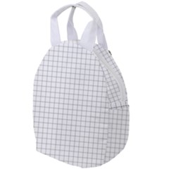 Aesthetic Black And White Grid Paper Imitation Travel Backpacks by genx