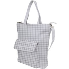 Aesthetic Black And White Grid Paper Imitation Shoulder Tote Bag by genx