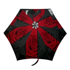 Roses Rouge Fleurs Mini Folding Umbrellas by kcreatif