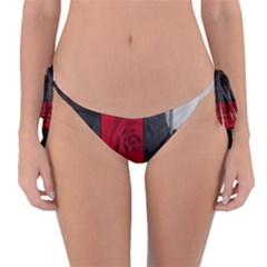 Roses Rouge Fleurs Reversible Bikini Bottom by kcreatif