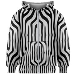 Abstrait Zèbres Taches Kids  Zipper Hoodie Without Drawstring by kcreatif