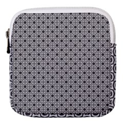 Pattern Formes Ronds Noir/blanc Mini Square Pouch by kcreatif