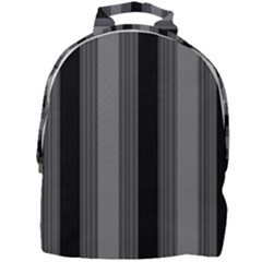 Pattern Bandes Gris/noir Mini Full Print Backpack