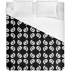 Pattern Formes Ronds Noir Duvet Cover (California King Size)