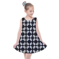 Pattern Formes Ronds Noir Kids  Summer Dress