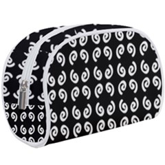 Pattern Formes Ronds Noir Makeup Case (Large)