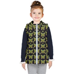 Butterflies With Wings Of Freedom And Love Life Kids  Hooded Puffer Vest by pepitasart