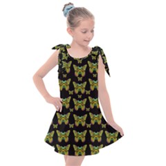 Butterflies With Wings Of Freedom And Love Life Kids  Tie Up Tunic Dress by pepitasart