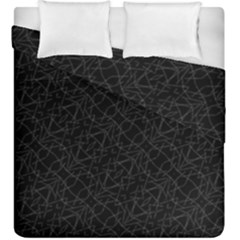 Pattern Abstrait Blanc/noir Duvet Cover Double Side (king Size)