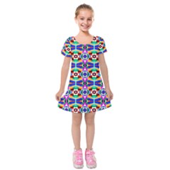 Ab 139 Kids  Short Sleeve Velvet Dress