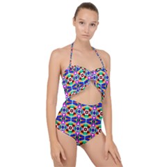 Ab 139 Scallop Top Cut Out Swimsuit