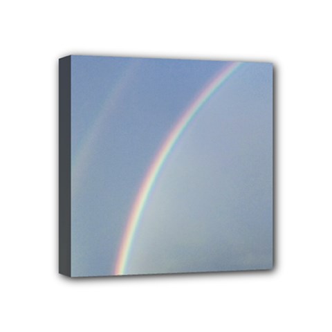 Double Rainbow On The Ocean In Puerto Rico Mini Canvas 4  X 4  (stretched) by StarvingArtisan