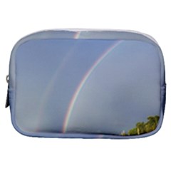 Double Rainbow On The Ocean In Puerto Rico Make Up Pouch (small)