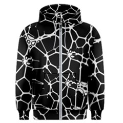 Neurons Braid Network Wattle Yarn Men s Zipper Hoodie