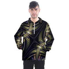 Fractal Texture Pattern Men s Half Zip Pullover by HermanTelo