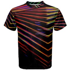 Abstract Neon Background Light Men s Cotton Tee