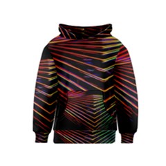 Abstract Neon Background Light Kids  Pullover Hoodie