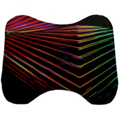 Abstract Neon Background Light Head Support Cushion by HermanTelo