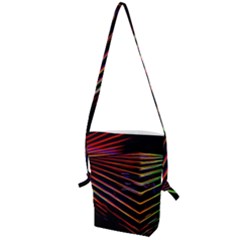 Abstract Neon Background Light Folding Shoulder Bag by HermanTelo