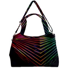 Abstract Neon Background Light Double Compartment Shoulder Bag by HermanTelo