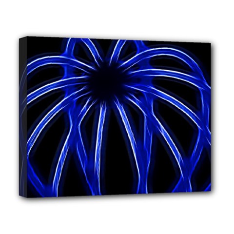 Light Effect Blue Bright Design Deluxe Canvas 20  X 16  (stretched) by HermanTelo