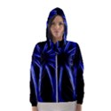 Light Effect Blue Bright Design Women s Hooded Windbreaker View1