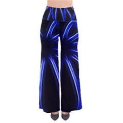 Light Effect Blue Bright Design So Vintage Palazzo Pants by HermanTelo