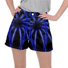 Light Effect Blue Bright Design Ripstop Shorts by HermanTelo