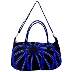 Light Effect Blue Bright Design Removal Strap Handbag